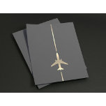 Minimalist Aviation Flyer<br><div class="desc">Minimalist Aviation Flyer with gold aeroplane vector image.</div>