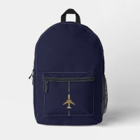Minimalist Aviation Gold Aeroplane