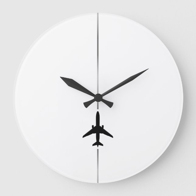 Minimalist Aviation Large Clock (Front)