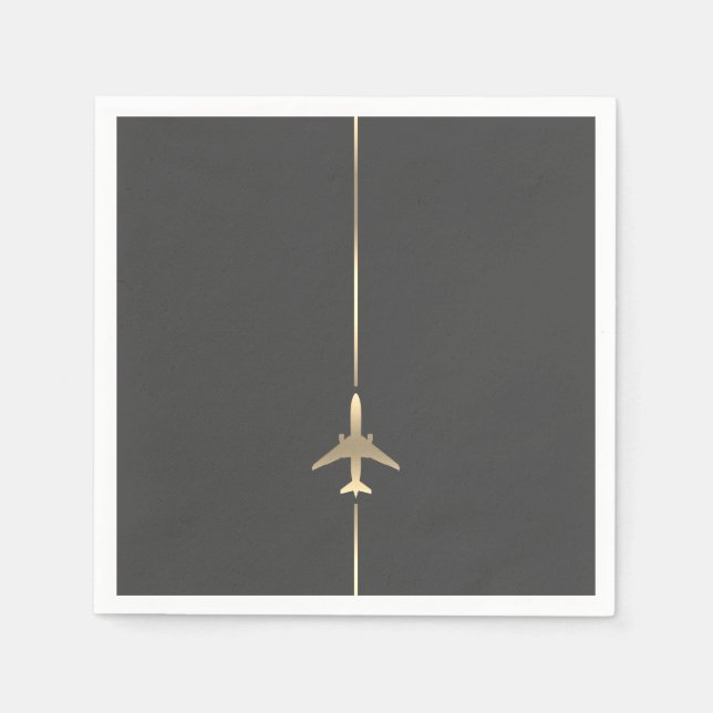Minimalist Aviation Napkins (Front)