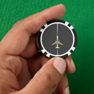 Minimalist Aviation Poker Chips