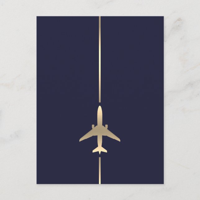 Minimalist Aviation Post Card (Front)