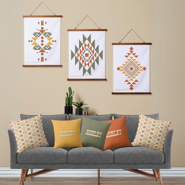 Minimalist Aztec Geometric Timeless Pattern Cushion (Creator Uploaded)