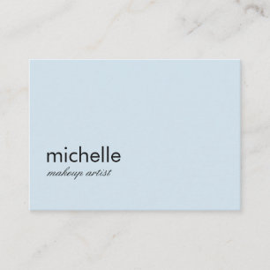 Minimalist Baby Blue Business Card