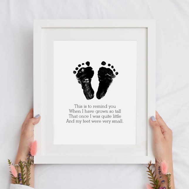 Minimalist Baby Footprints Nursery Art Decor  (Creator Uploaded)