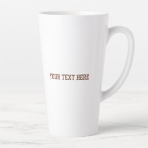 Minimalist Baby Photo with Text Custom Gift Latte Mug