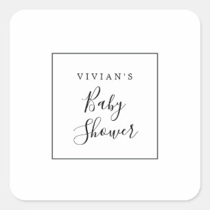 Minimalist Baby Shower Envelope Seals
