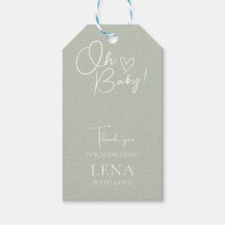 Minimalist Baby Shower Neutral Gift Tags
