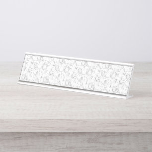 Minimalist Back To School Name Design Desk Name Plate