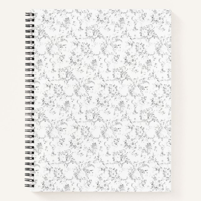 Minimalist Back To School Name Design Notebook (Front)