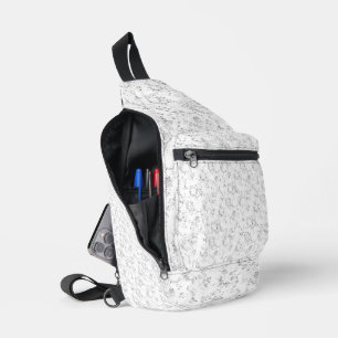 Minimalist Back To School Name Design Sling Bag