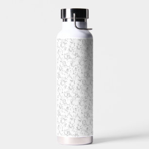 Minimalist Back To School Name Design Water Bottle