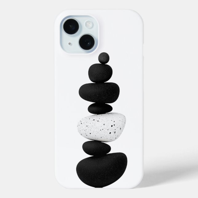 Minimalist Balanced Zen Stones Mindfulness  Case-Mate iPhone Case (Back)