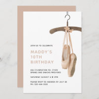 Minimalist Ballet Shoes Ballerina 10th Birthday 