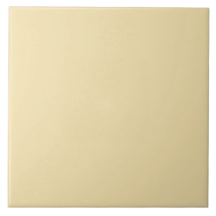 Minimalist Banana Cream Pie Yellow Solid Colour Ceramic Tile