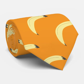 Minimalist Banana Repeat Pattern Fruit Tie