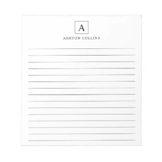 Minimalist Basic Black Notepad