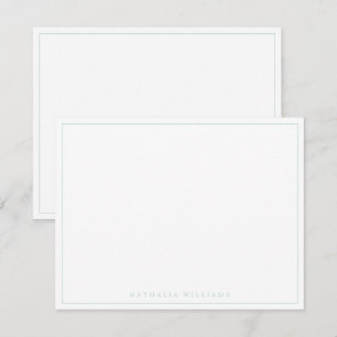 Minimalist Basic Personalised Seaglass Stationery Card