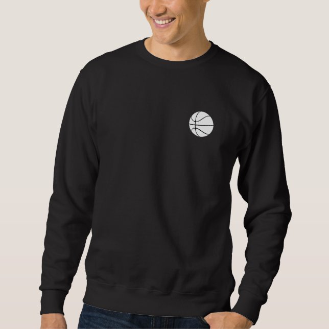 Minimalist Basketball Line Art on Unisex Crewneck  Sweatshirt (Front)