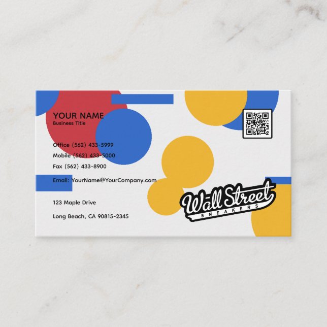 Minimalist Bauhaus - Business Card Design (Front)