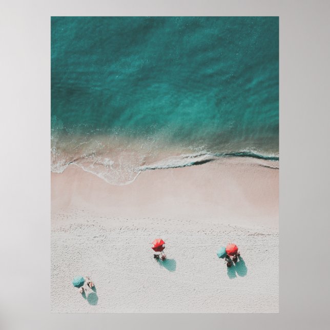 Minimalist Beach and Ocean Photo Poster (Front)