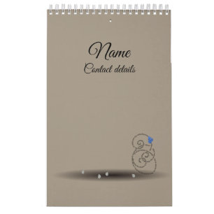 Minimalist beach coastal poetry calendar 2023