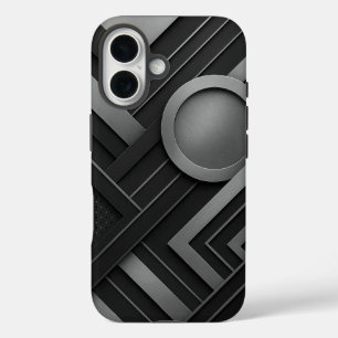 Minimalist Bear Line Drawing iPhone 16 Case