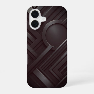 Minimalist Bear Line Drawing iPhone 16 Case