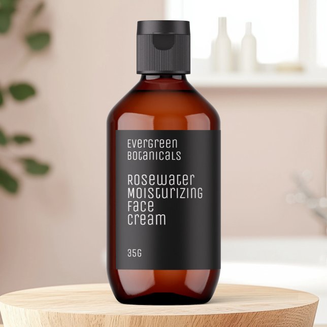 minimalist beauty label - black and white (Creator Uploaded)