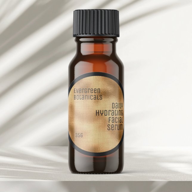 Minimalist Beauty label gold and black (Creator Uploaded)