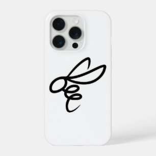 Minimalist Bee Line Art Design – Modern Simple Bee iPhone 15 Pro Case