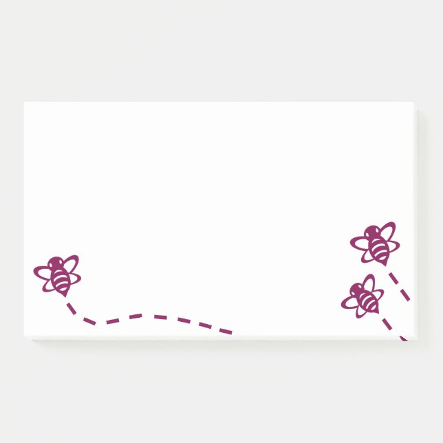 Minimalist Bee Sticky Notes - Everyday Use (Front)