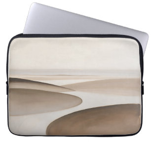 Minimalist Beige Desert Dunes Laptop Sleeve