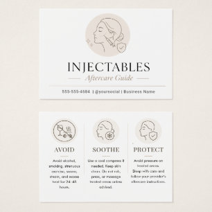 Minimalist Beige Injectables Aftercare Guide
