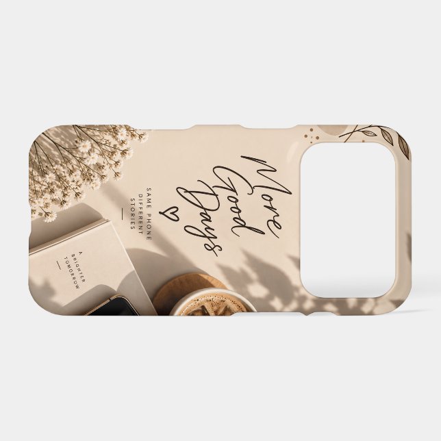 Minimalist Beige iPhone Case (Back Horizontal)