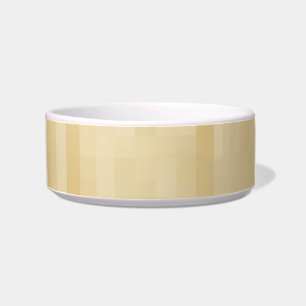 Minimalist beige tan geometric pattern ceramic bowl