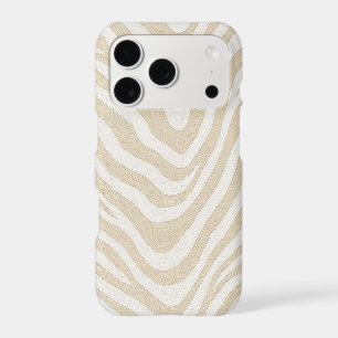Minimalist Beige Wavy Abstract Pattern Phone Case