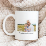 Minimalist Best Grandpa Ever Photo Coffee Mug<br><div class="desc">This custom best grandpa ever coffee mug features a simple minimalist typewriter text with a photo. The photo is for placement purposes only and can be replaced with any image of your choice. The text can also be changed to any wording of your choice including changing the word grandpa to...</div>