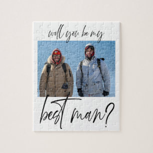 Minimalist Best Man Proposal  Jigsaw Puzzle