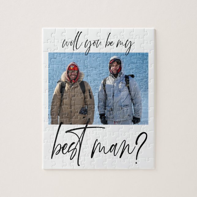 Minimalist Best Man Proposal  Jigsaw Puzzle (Vertical)