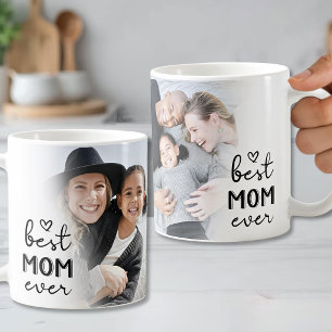 Minimalist Best Mum Ever Full Photo Coffee Mug