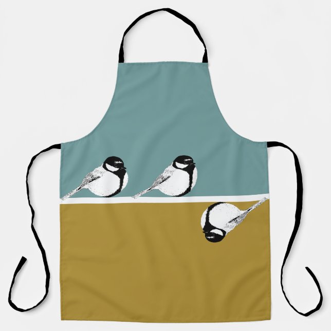 Minimalist Bird Design Apron (Front)