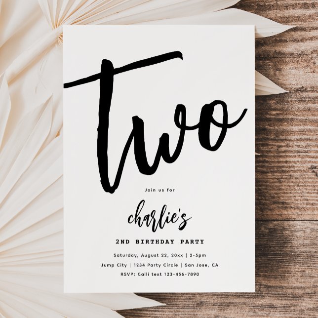 Minimalist Birthday Invitation | Simple Birthday (Creator Uploaded)