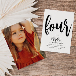 Minimalist Birthday Invitation Simple Birthday