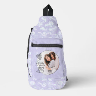 Minimalist Birthday Typography Photo Sister-In-Law Sling Bag