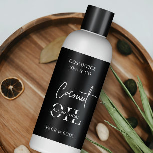 Minimalist Black 4 OZ Cosmetic Bottle Label