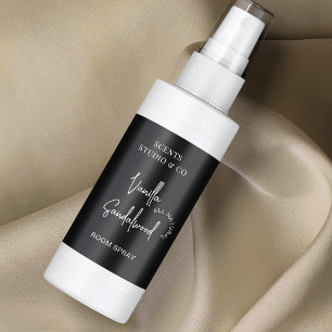 Minimalist Black Air Freshener Mist Spray Bottle
