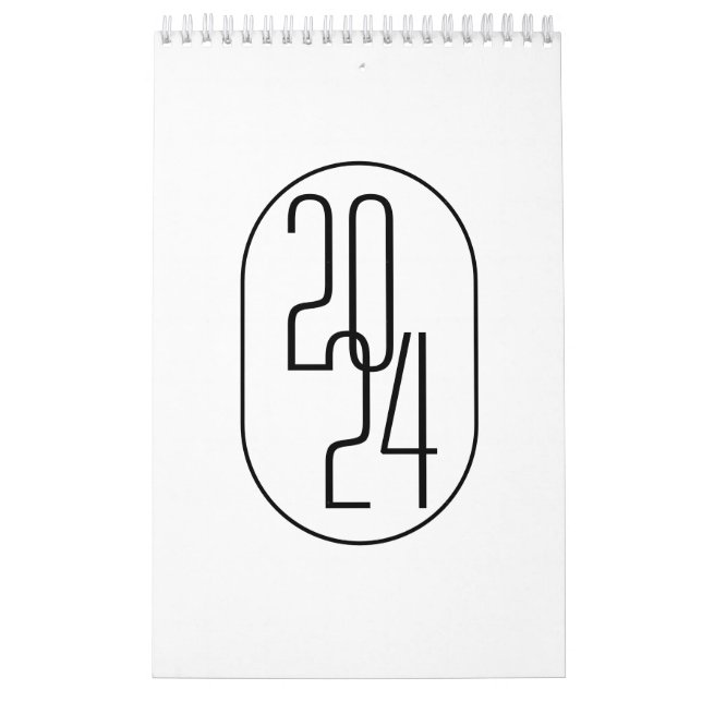 Minimalist Black and white Calendar (Cover)