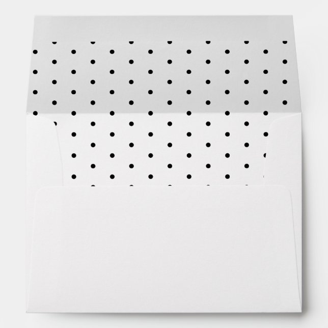 Minimalist Black and White Dot Envelope (Back (Bottom))