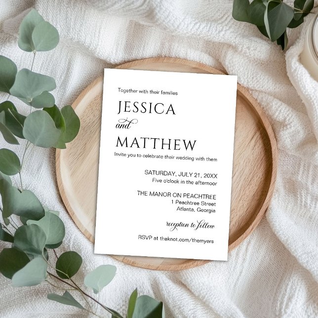 Minimalist Black and White Elegant Invitation (Creator Uploaded)